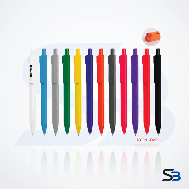 Promosyon Plastik Kalem (Üçgen Gövde) – SBM-280