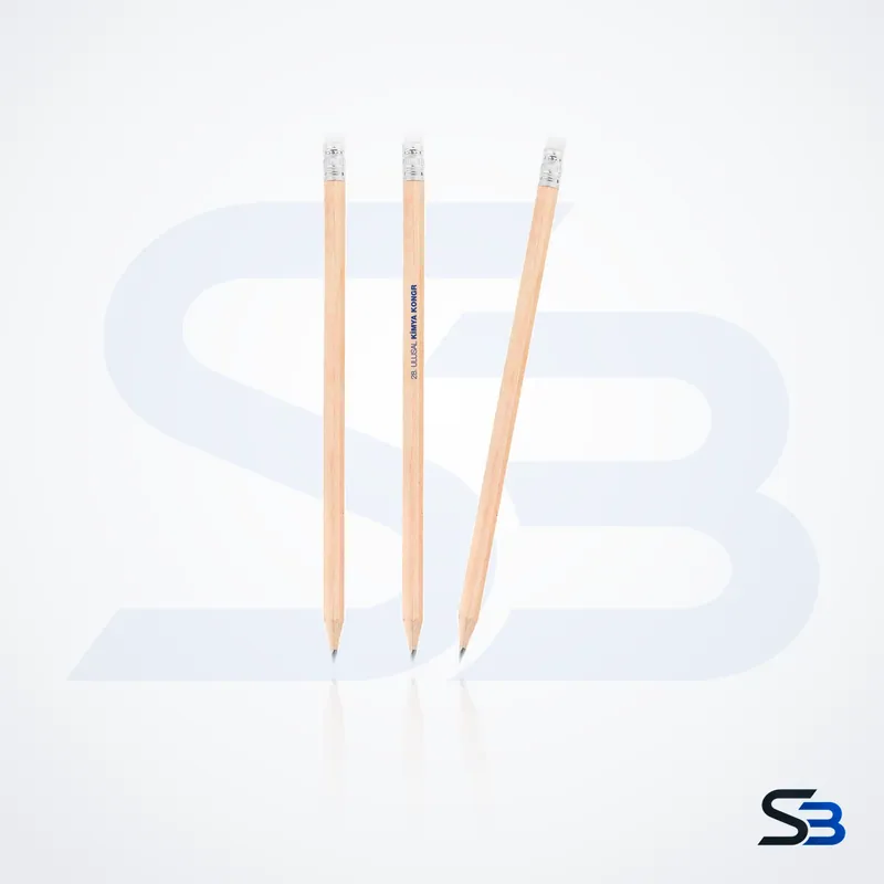 Promosyon Naturel Köşeli Silgili Kurşun Kalem – SBM-K390